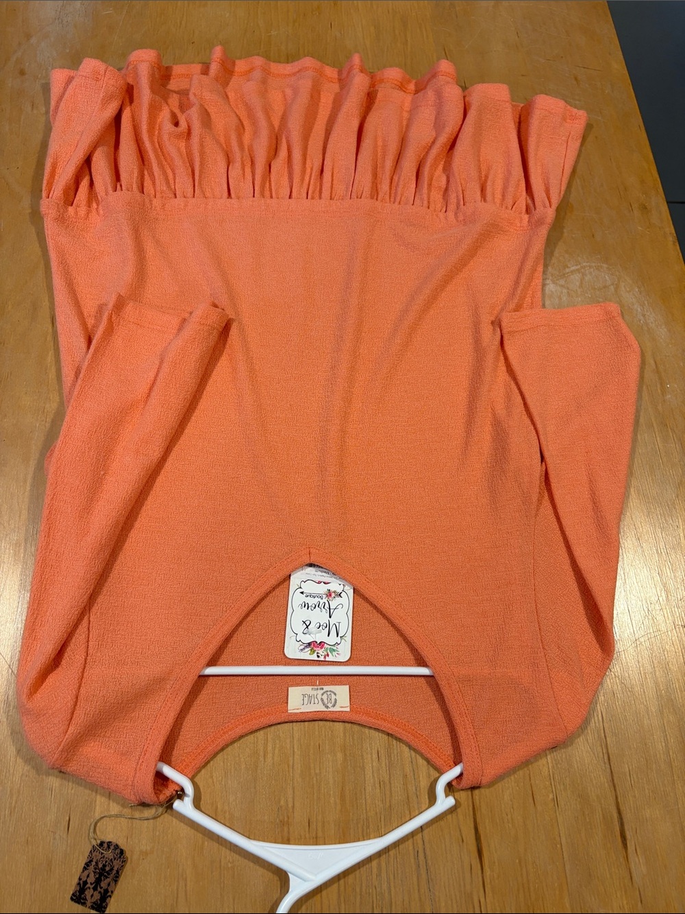 Be Stage ~ Ruffle Coral Women’s Blouse